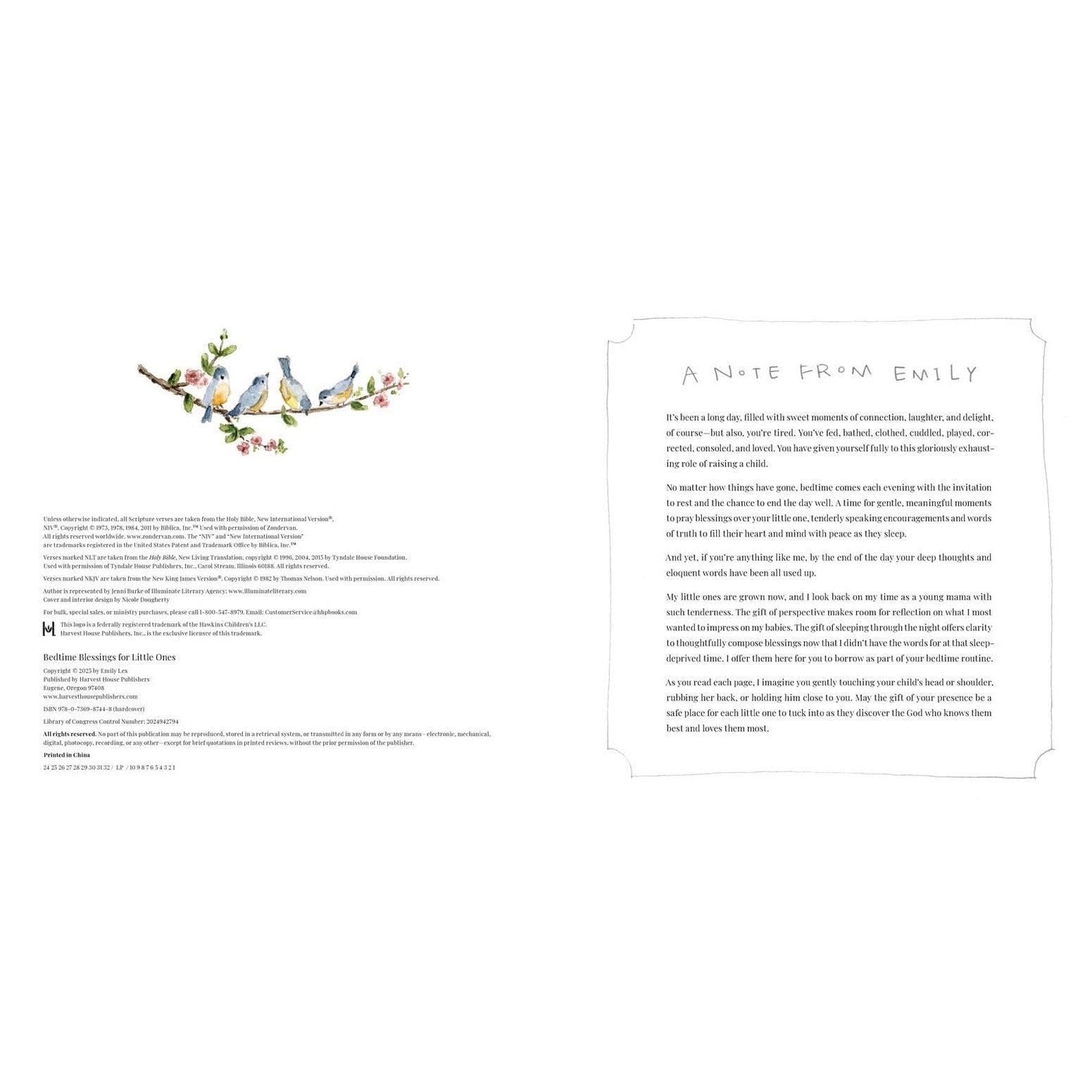 Bedtime Blessings for Little Ones: Hardcover / English