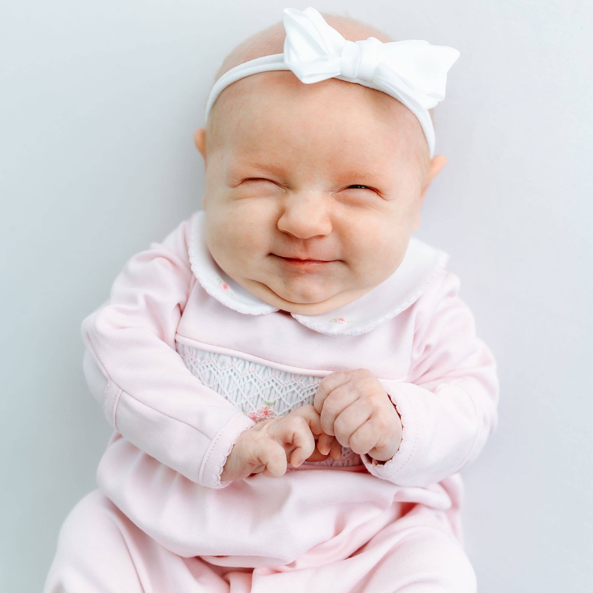 Pink Willow's Classics Smocked Footie