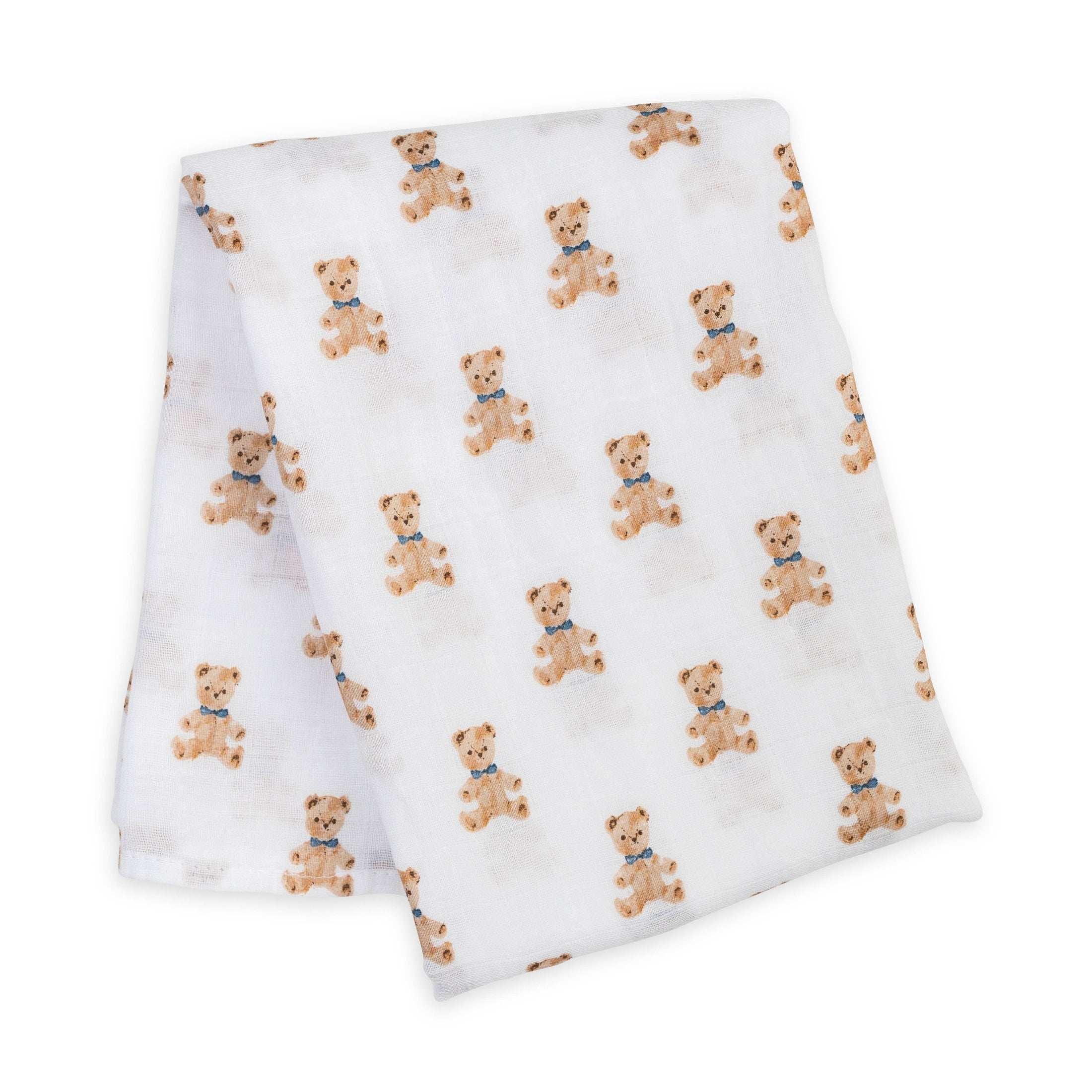 Vintage Bears Muslin Cotton Baby Swaddle Blanket