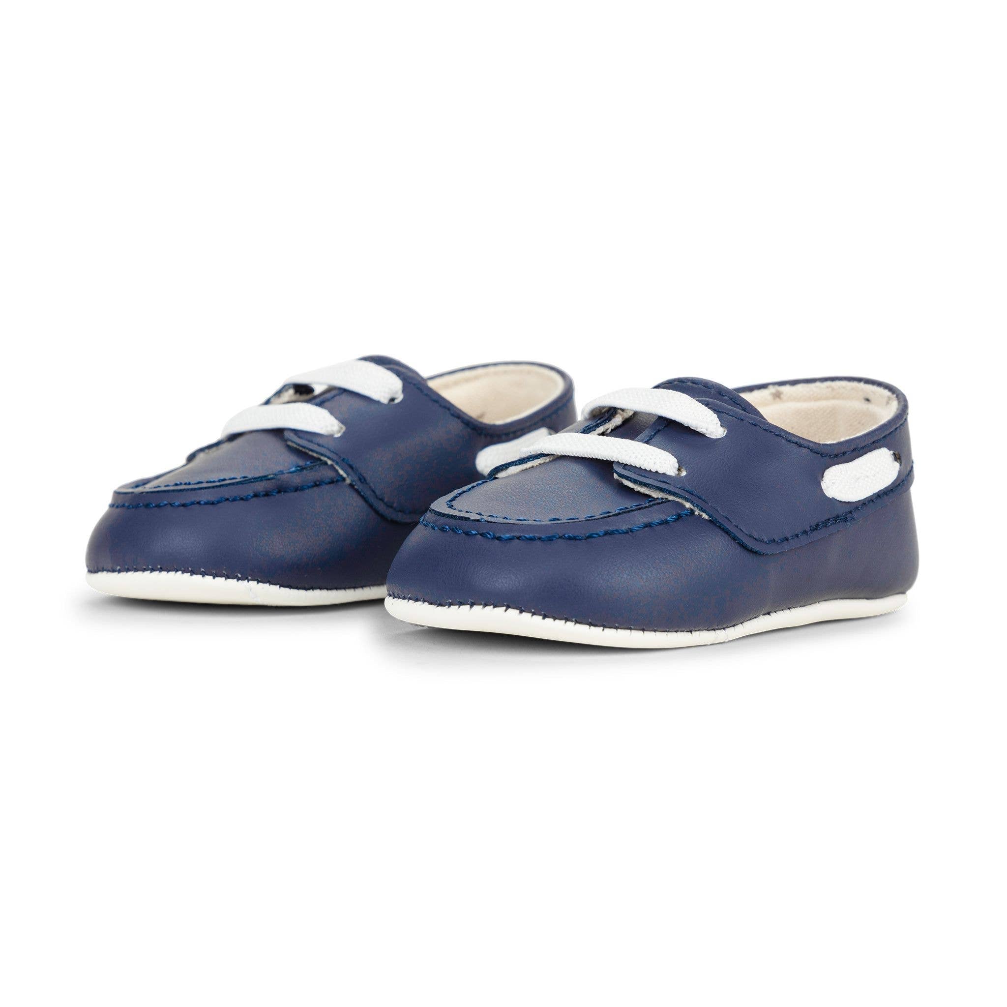 Eco Steps Sailor Blue Baby Boat Shoes