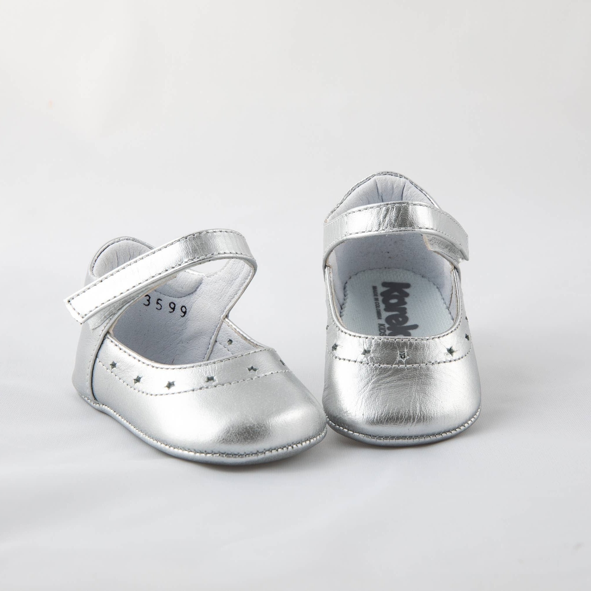 Jewel Girl Pre-Walker Baby Shoes – Silver
