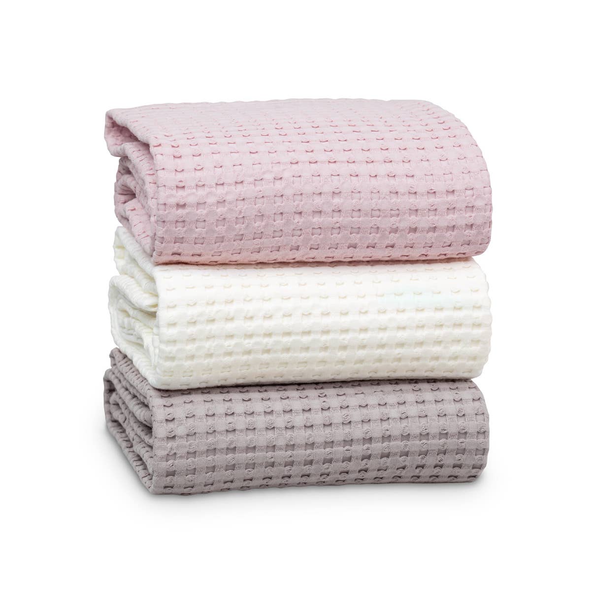 Lulujo Soft Waffle Cotton Baby Blanket