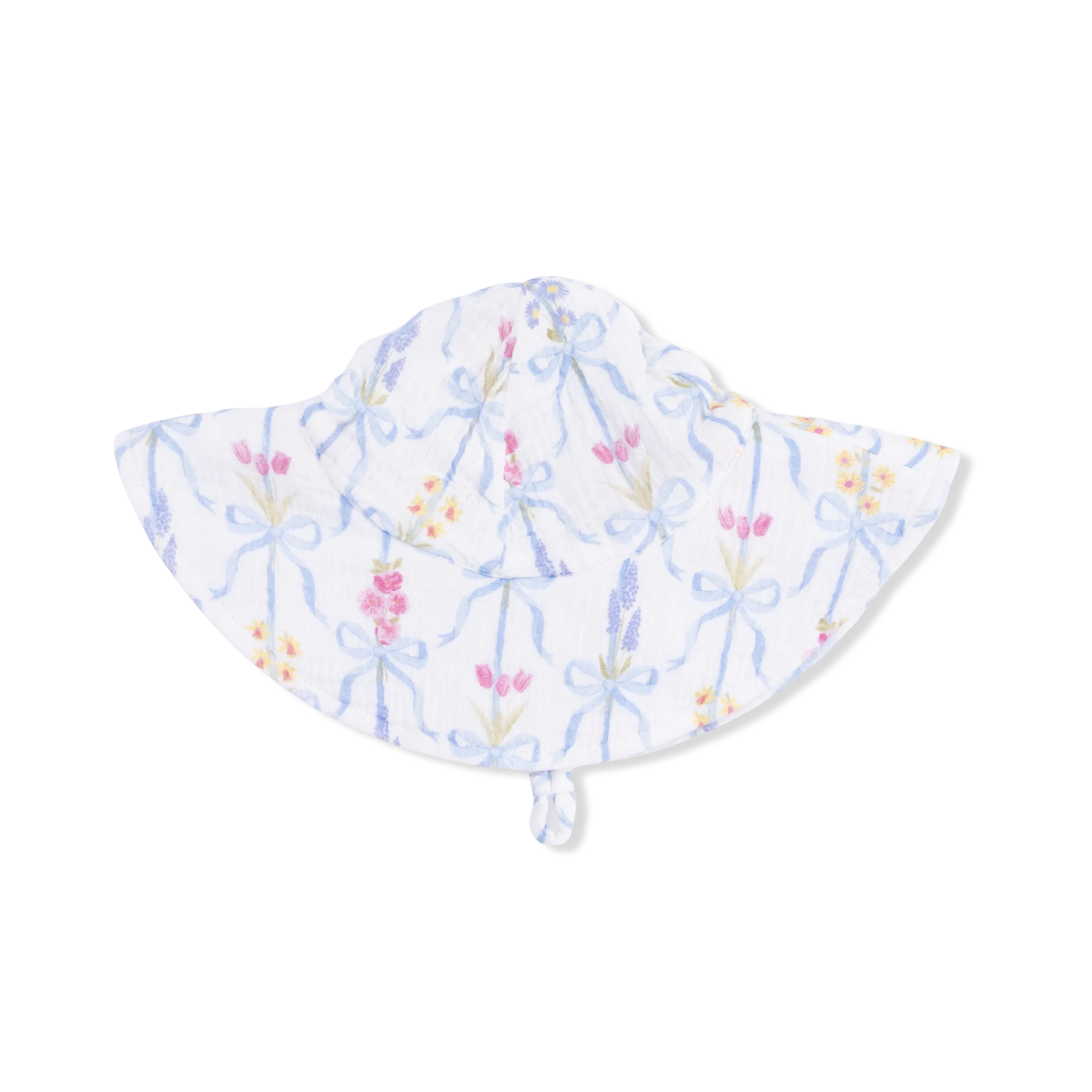 Wide Brim Sun Hat Ribbon Bouquets