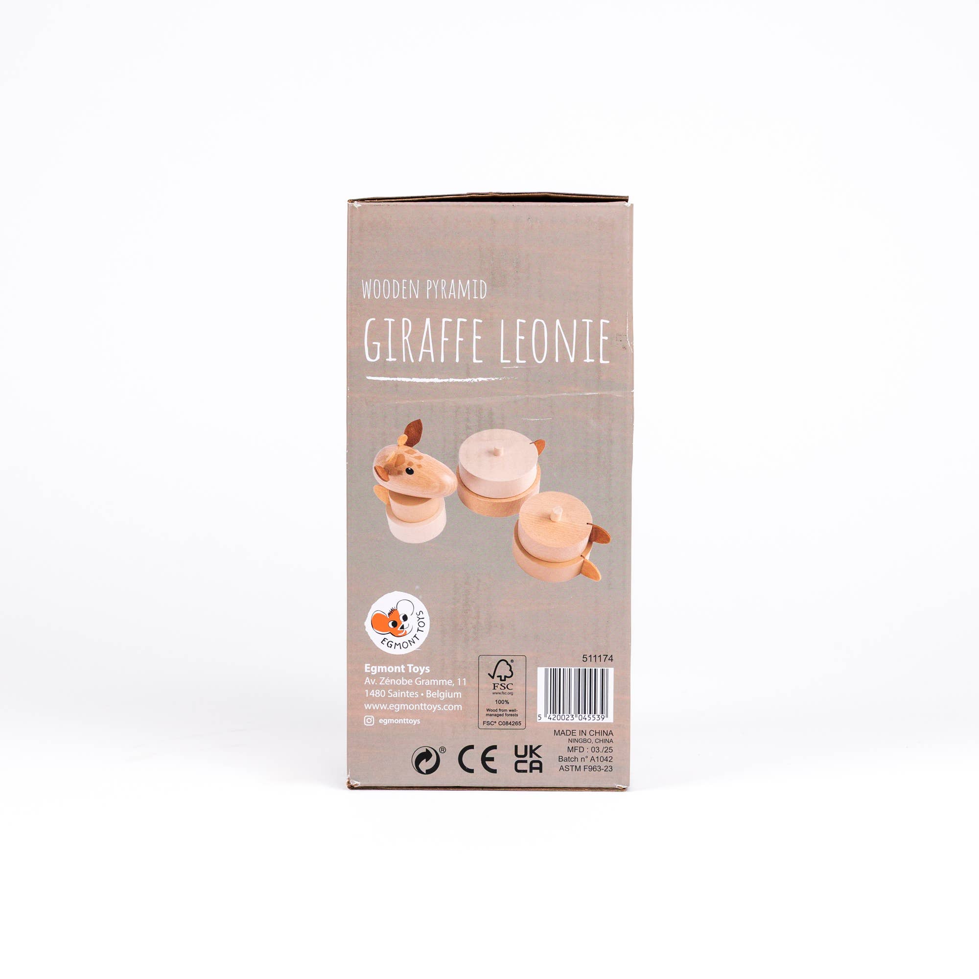 Wooden Pyramid Giraffe Leonie