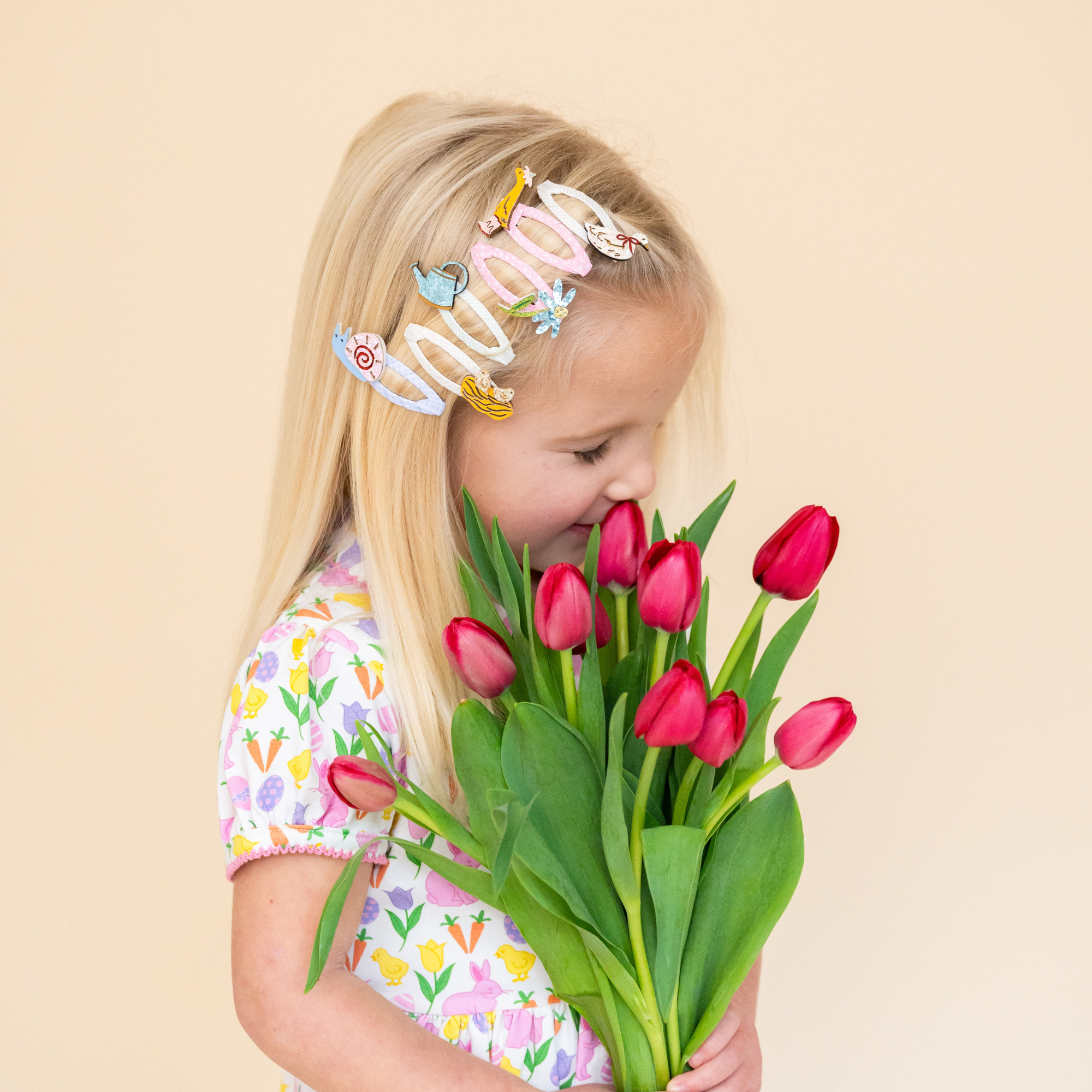 Silly Goose Garden Hair Clip Set