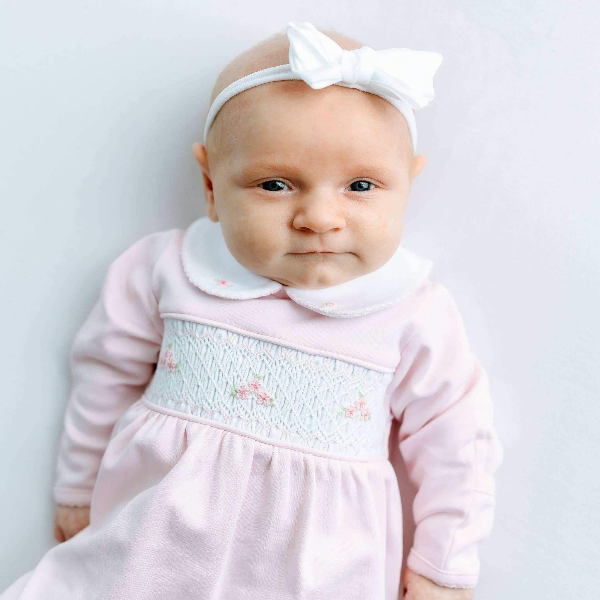 Pink Willow's Classics Smocked Footie