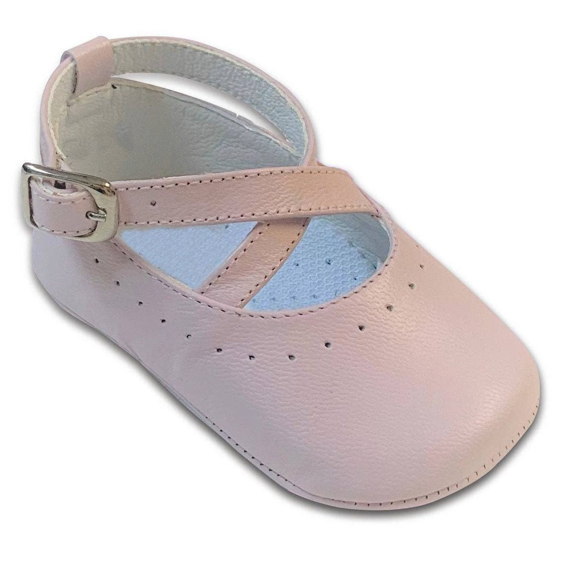 Crossed Straps Pre-Walker Baby Shoes – Pink
