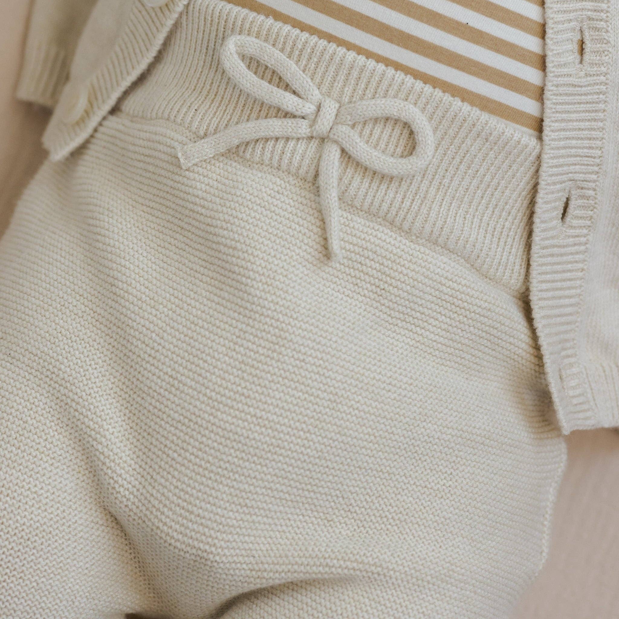 Baby 2-Piece Cream Fine-Knit Set