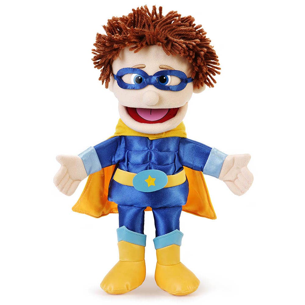 Silly Puppets Boy Superhero Peach Skin