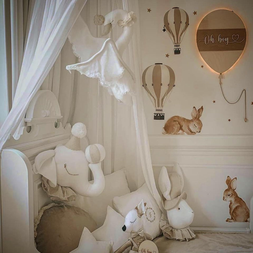 Elephant Circus Cream with Beige Cap
