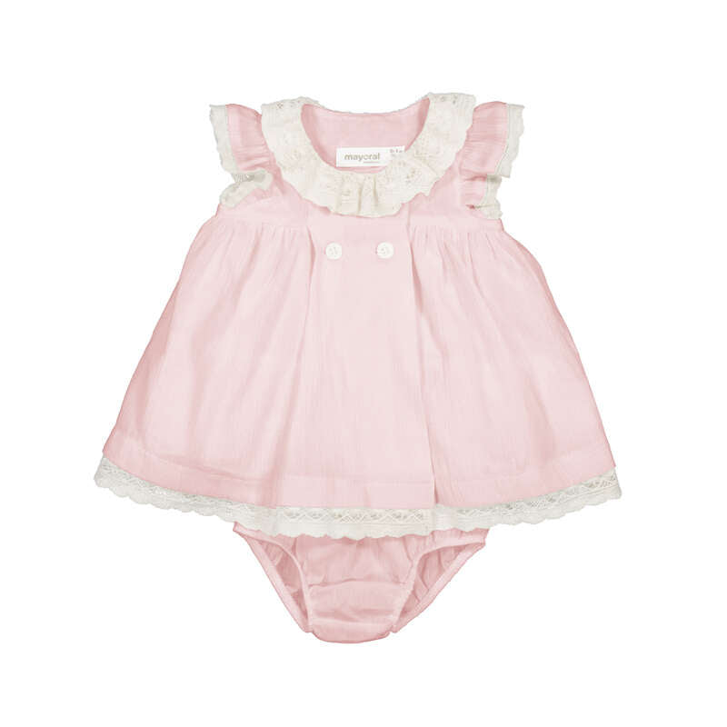 Baby Girl Rose Pink Striped Dress
