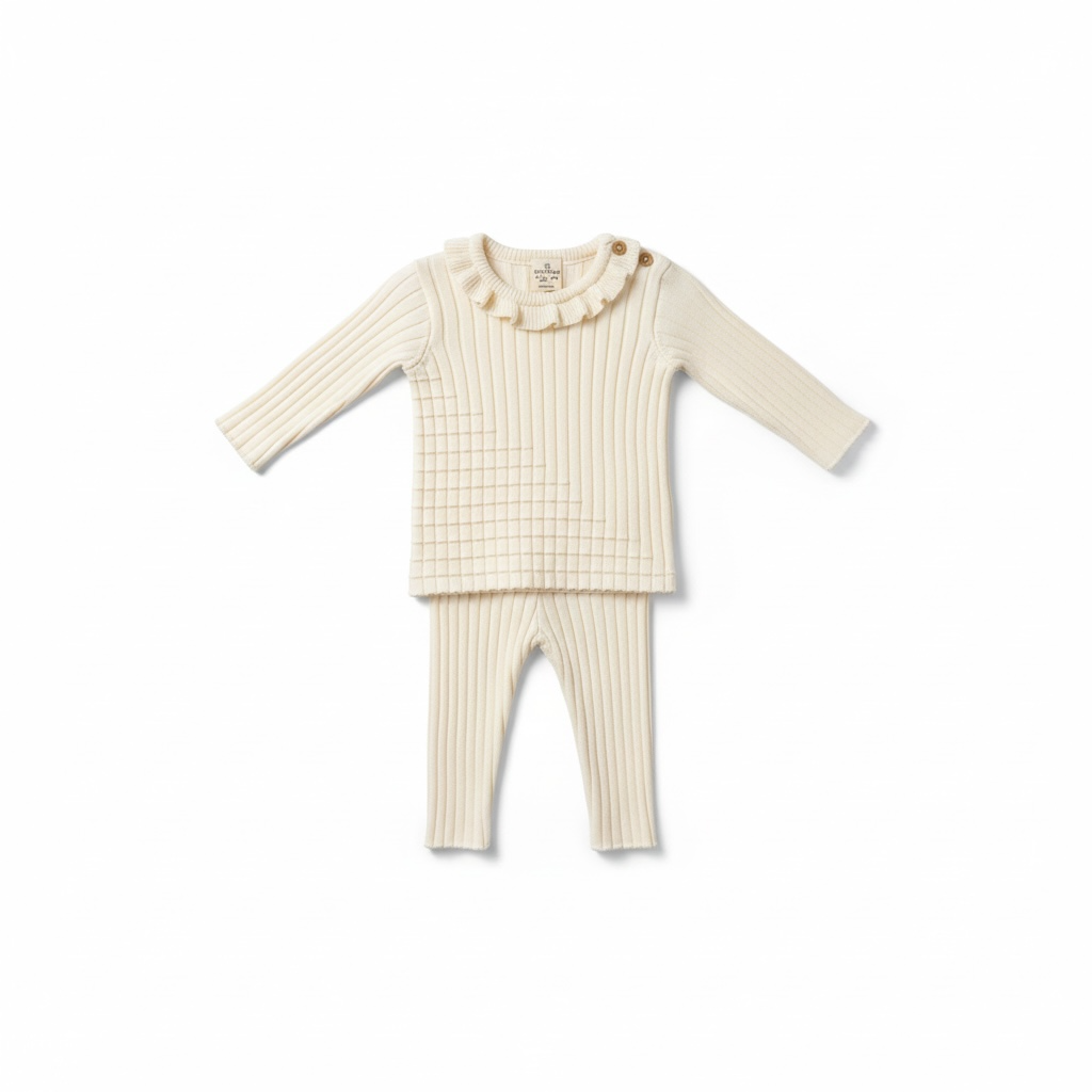 Baby Ivory 2-Piece Cotton Knit Set
