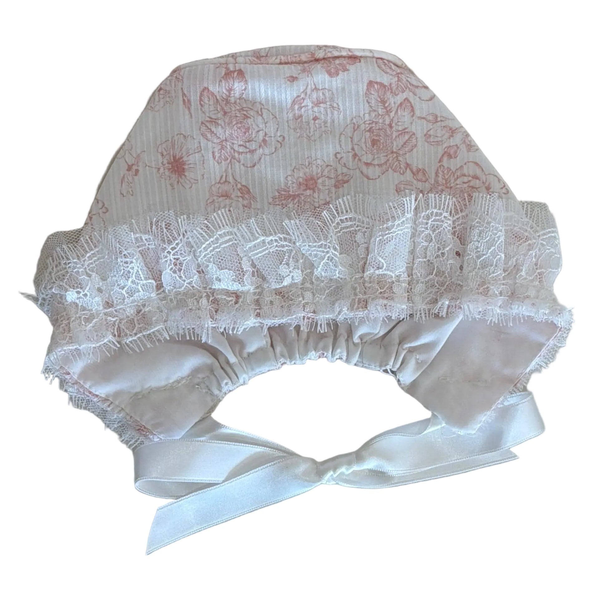 Pink Floral Bonnet