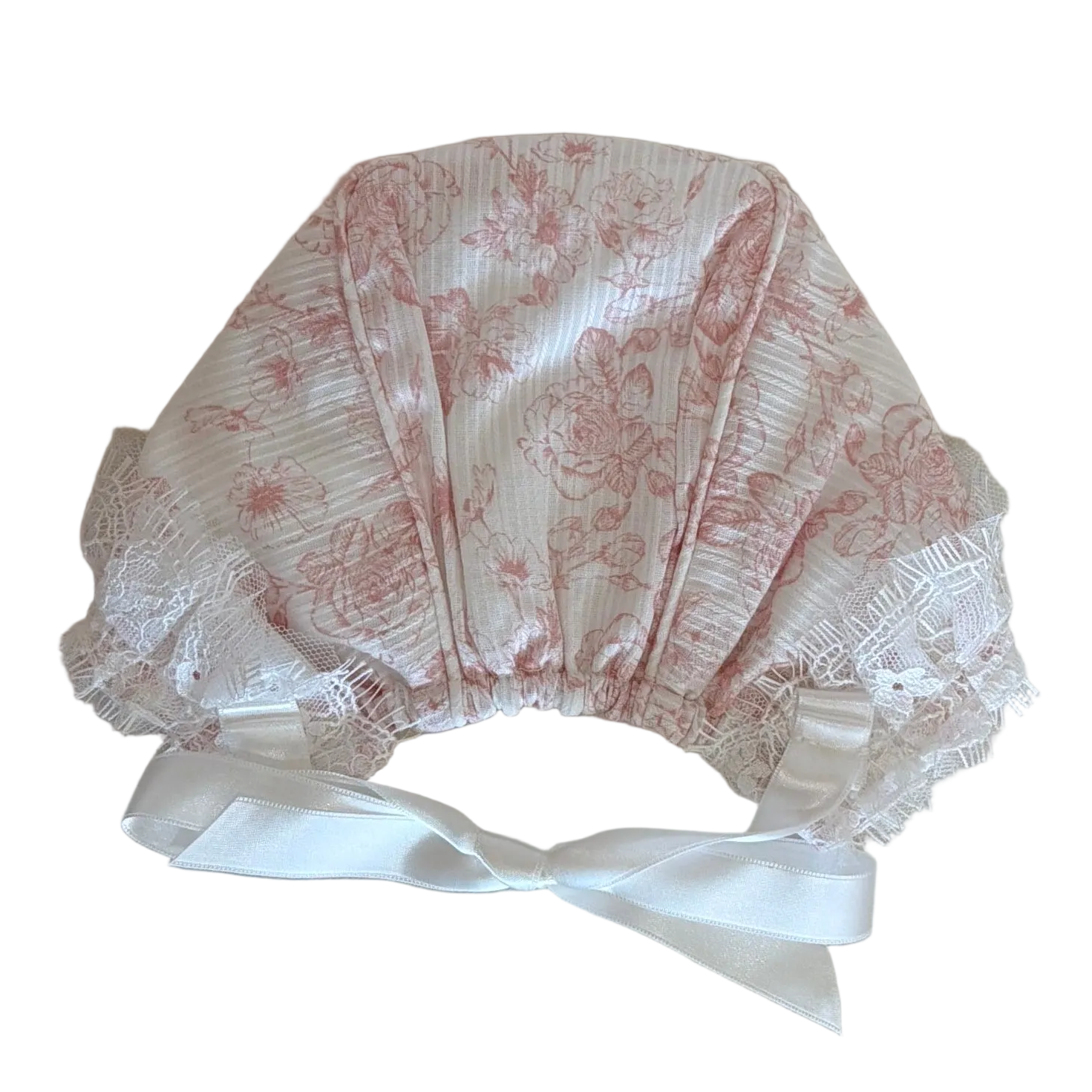 Pink Floral Bonnet