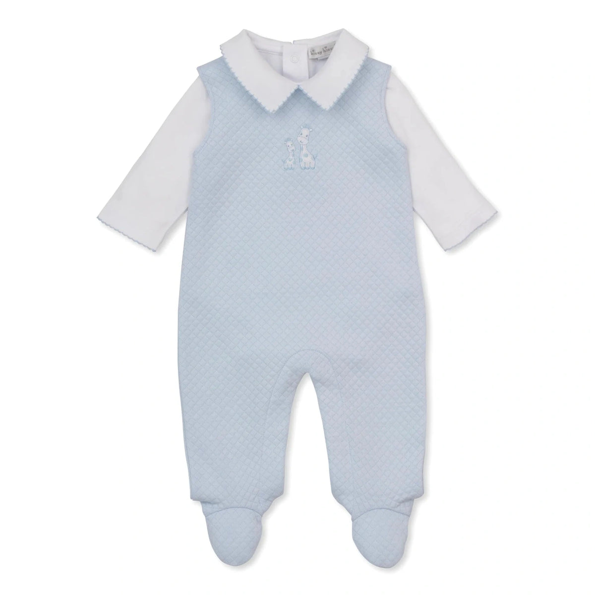 Jacquards Light Blue & White Overall Set