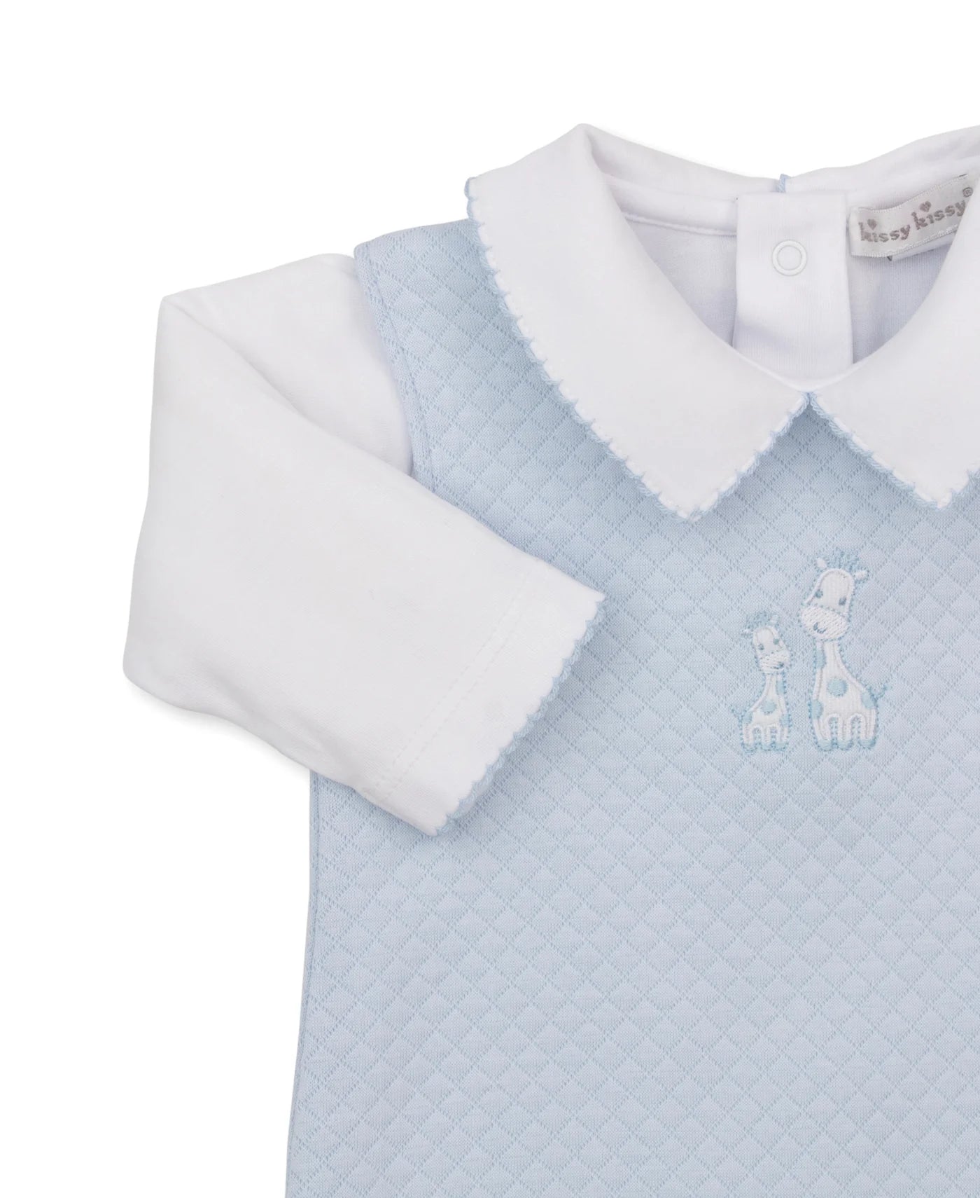 Jacquards Light Blue & White Overall Set