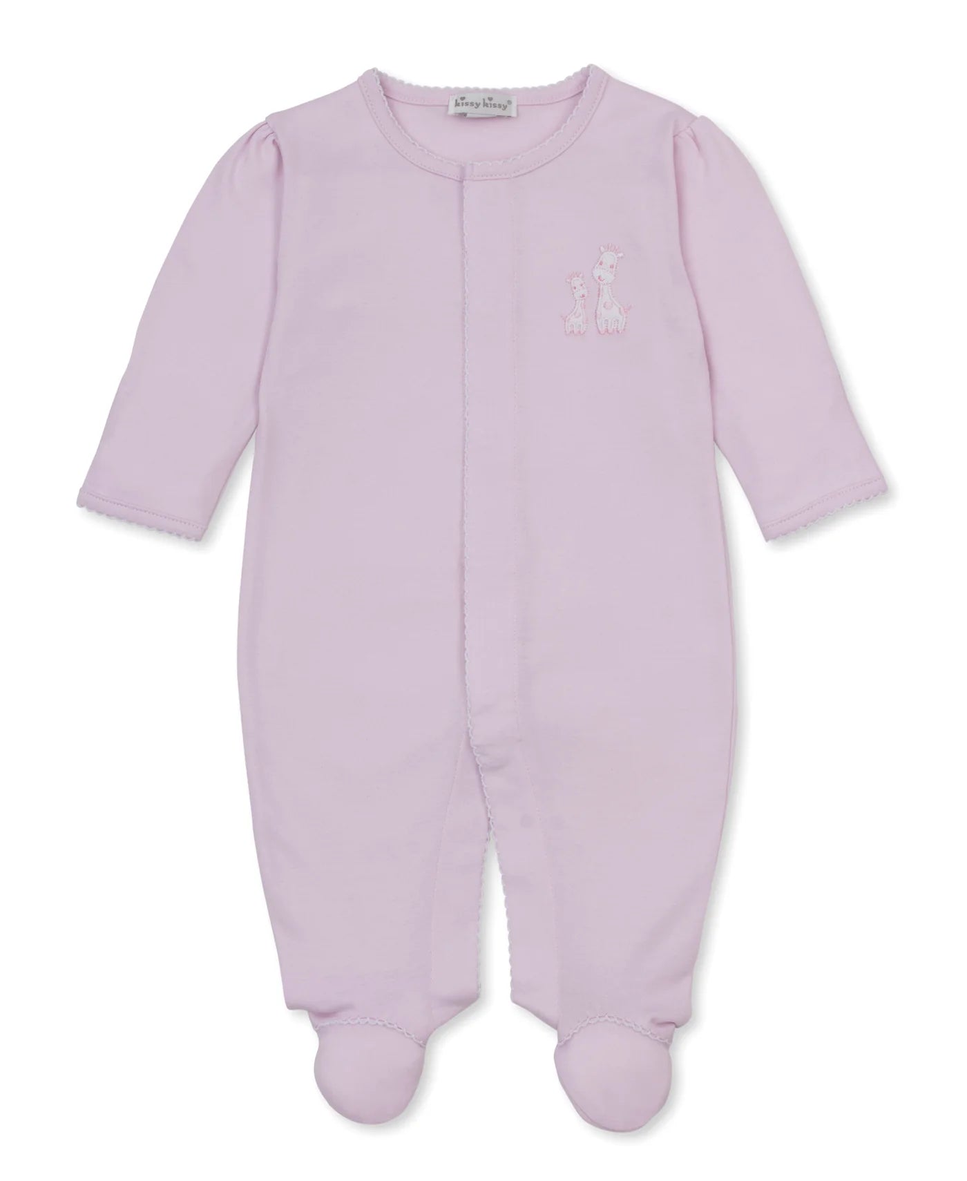 Giraffe Laughs Pink Baby Footie