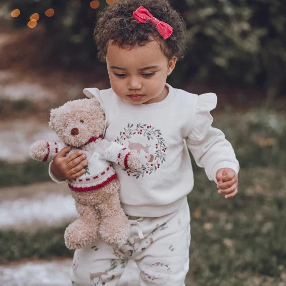Christmas Bear Plush Toy – Holiday Baby Gift Box