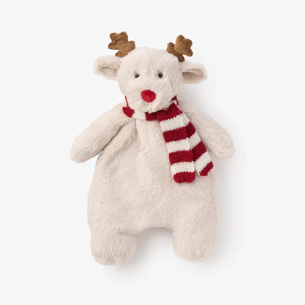 Holiday Reindeer Snuggler Taupe Plush Toy Gift Box