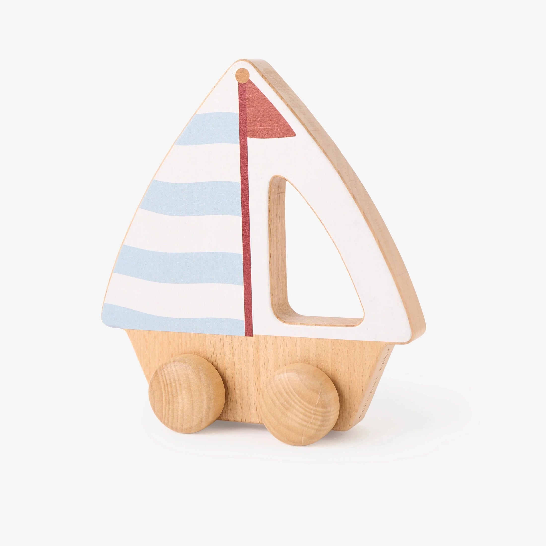 Wooden Toy Sailboat for Kids
