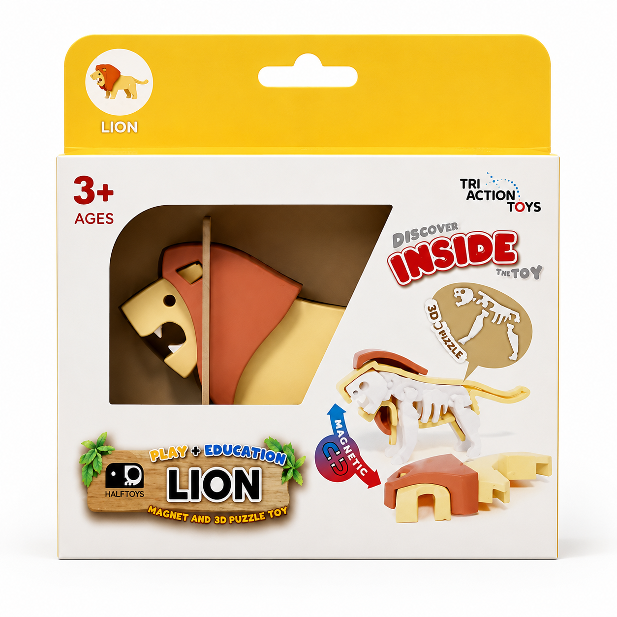 Savanna Lion Magnetic 3D Puzzle Toy