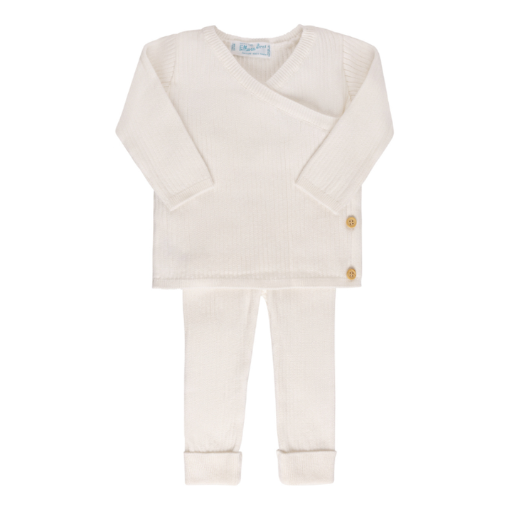 Ribbed Knit Wrap Set