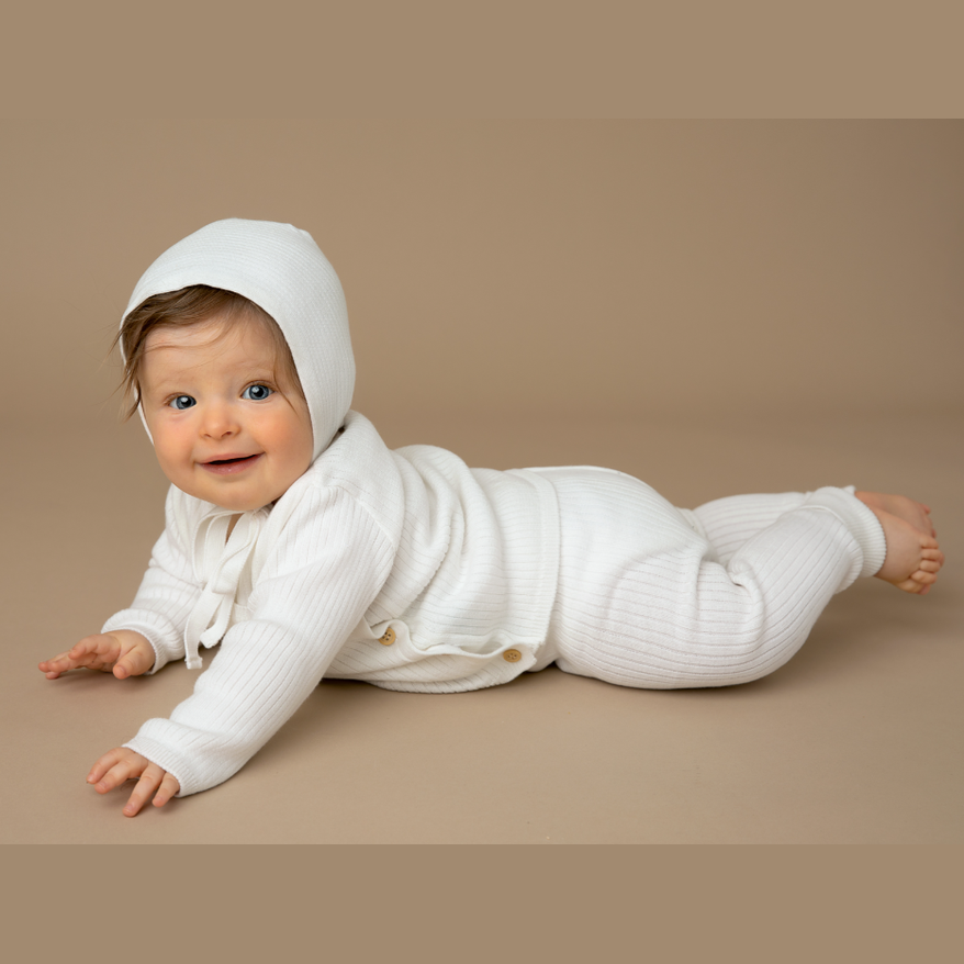 Ribbed Knit Wrap Set