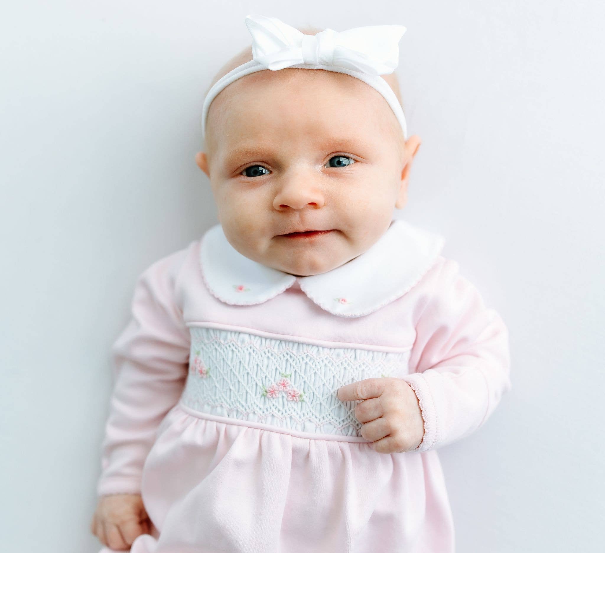 Pink Willow's Classics Smocked Footie
