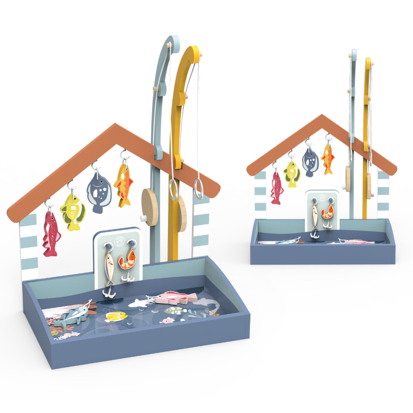 Wooden Fishing Club Set