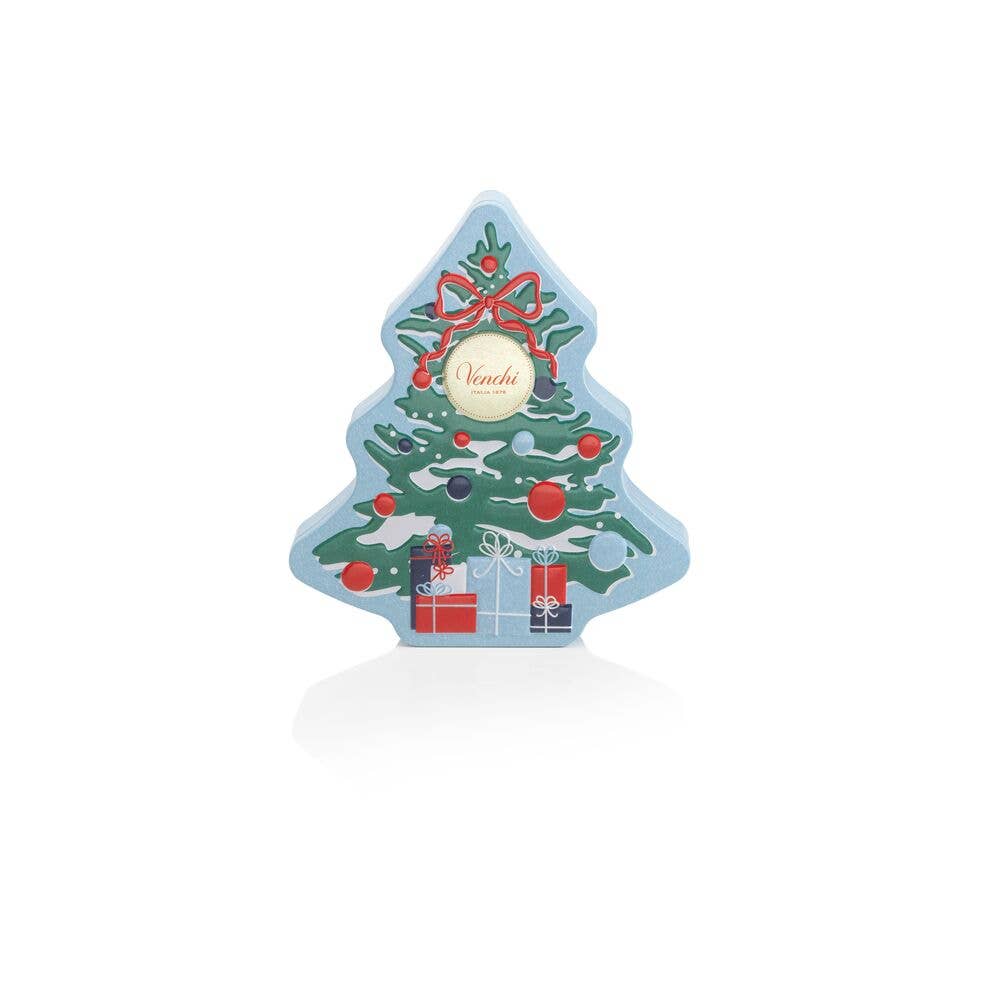 Pine Tree Tin Christmas Chocolate Gift Box - Holiday Gifts