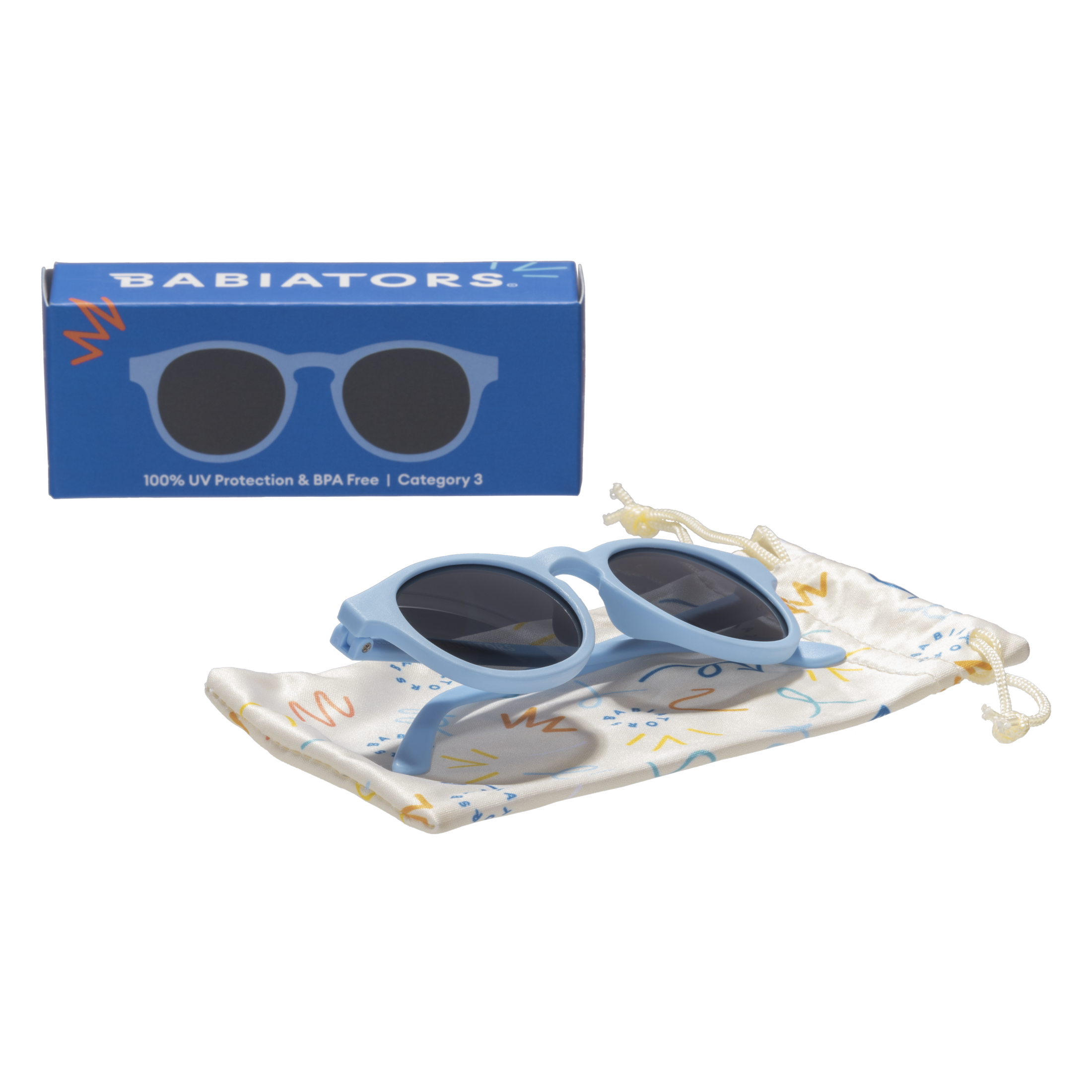Bermuda Blue  Keyhole Baby and Kid Sunglasses: Ages 3-5