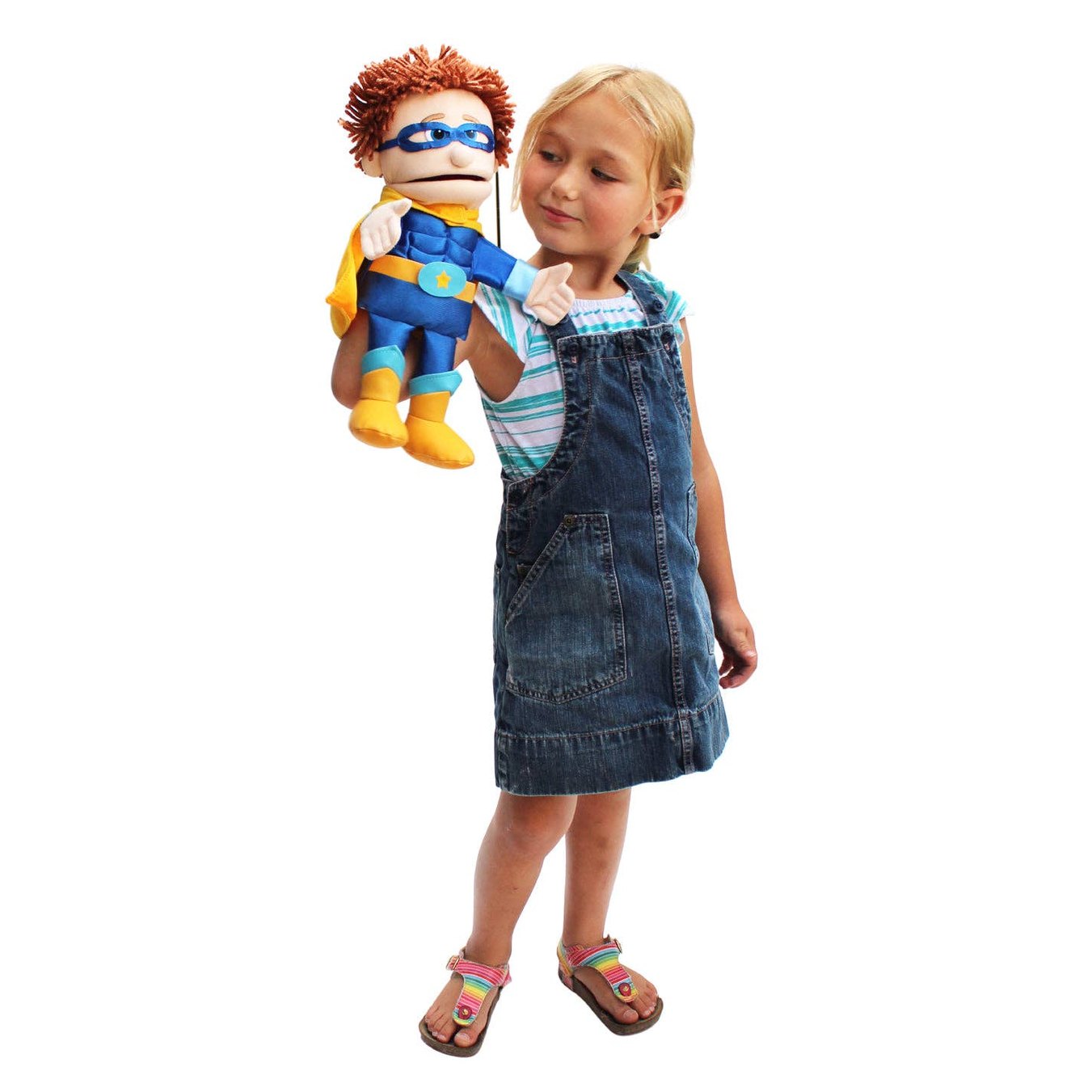 Silly Puppets Boy Superhero Peach Skin