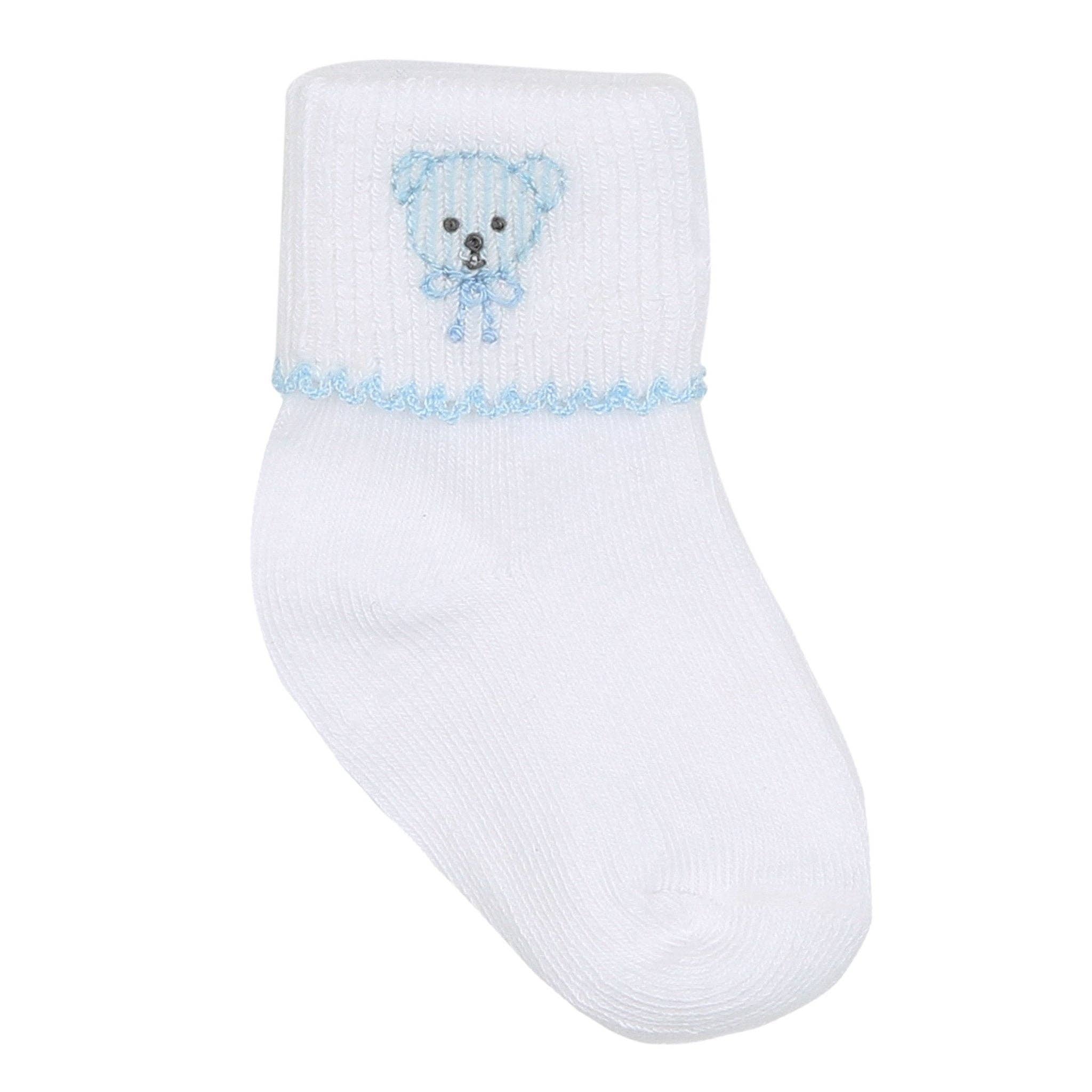 My Teddy Socks - Blue: Newborn