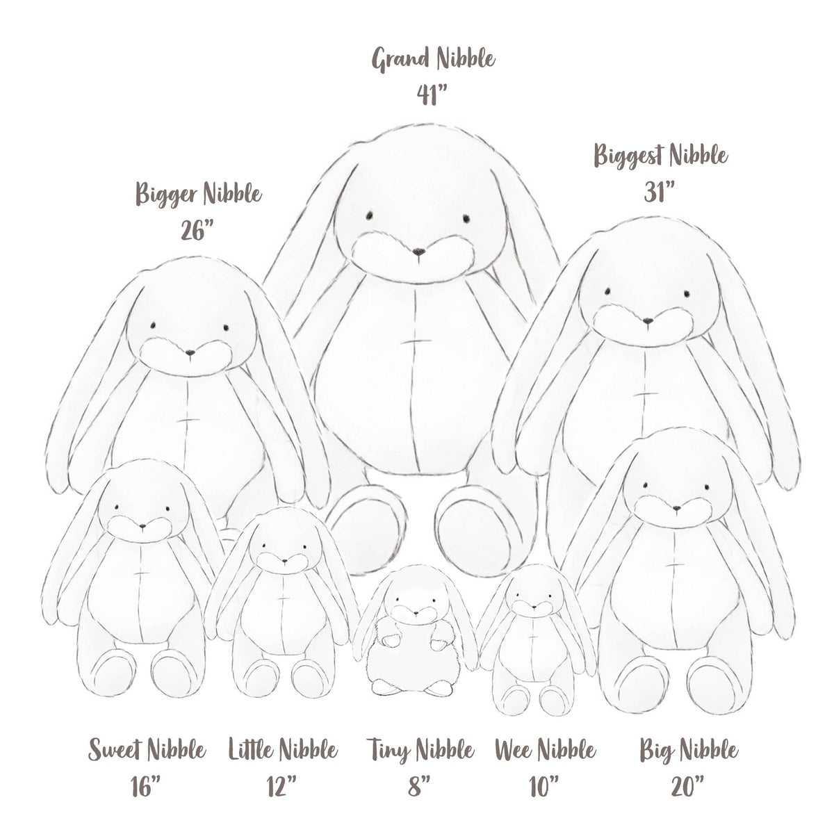 Sweet 16" Nibble Bunny – Cream