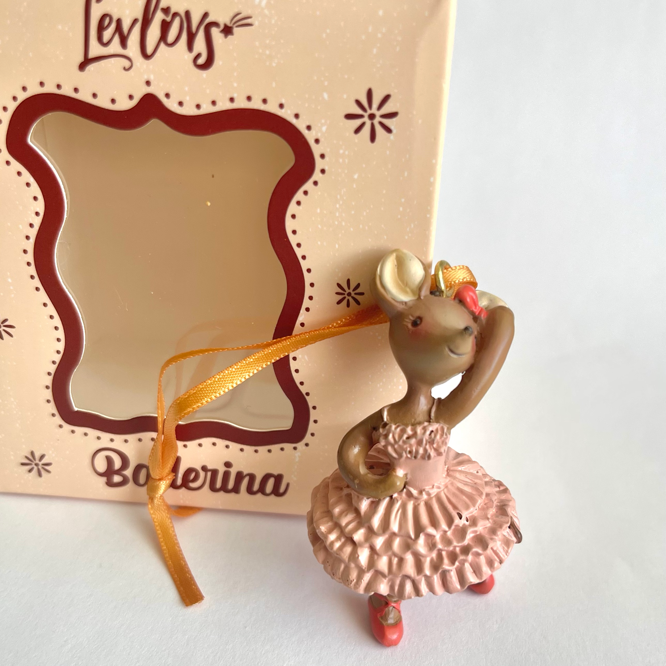 Ballerina Mouse Hanging Ornament