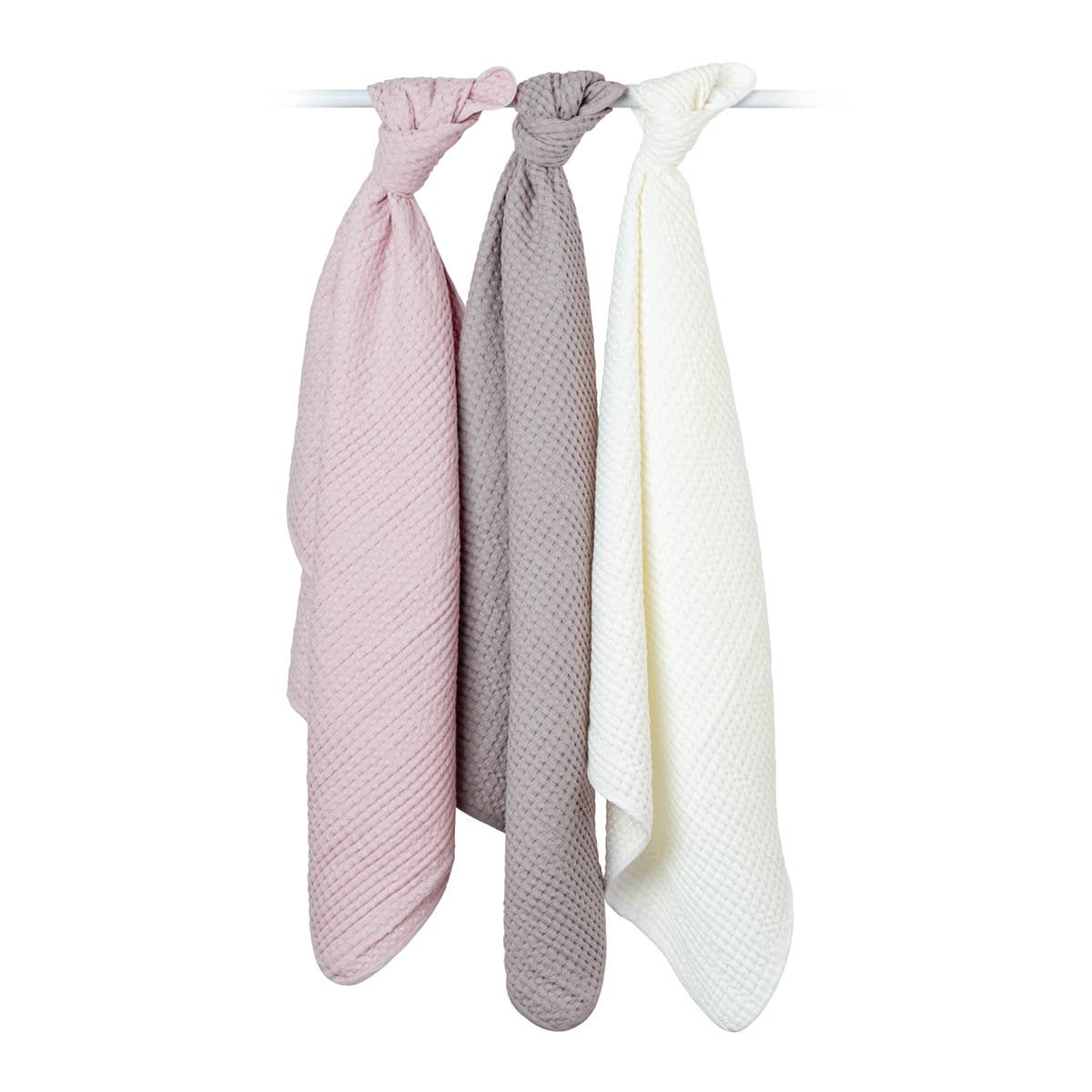 Lulujo Soft Waffle Cotton Baby Blanket