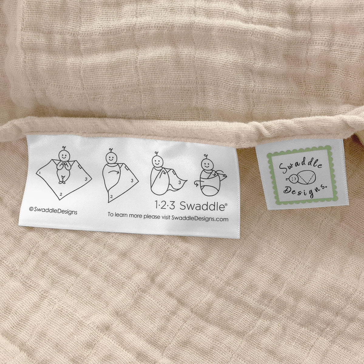 Oatmeal Muslin Swaddle Blanket, Premium Cotton