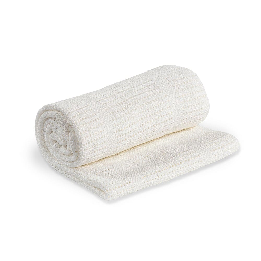 Cellular Cotton Baby Blanket by Lulujo