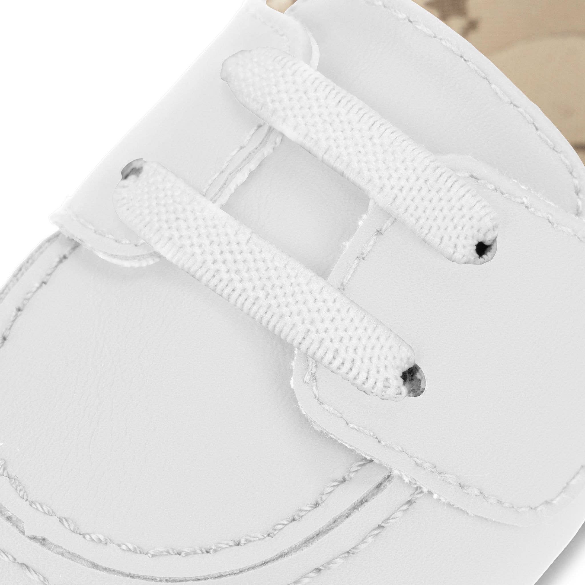 Eco Steps Snowy White Baby Boat Shoes