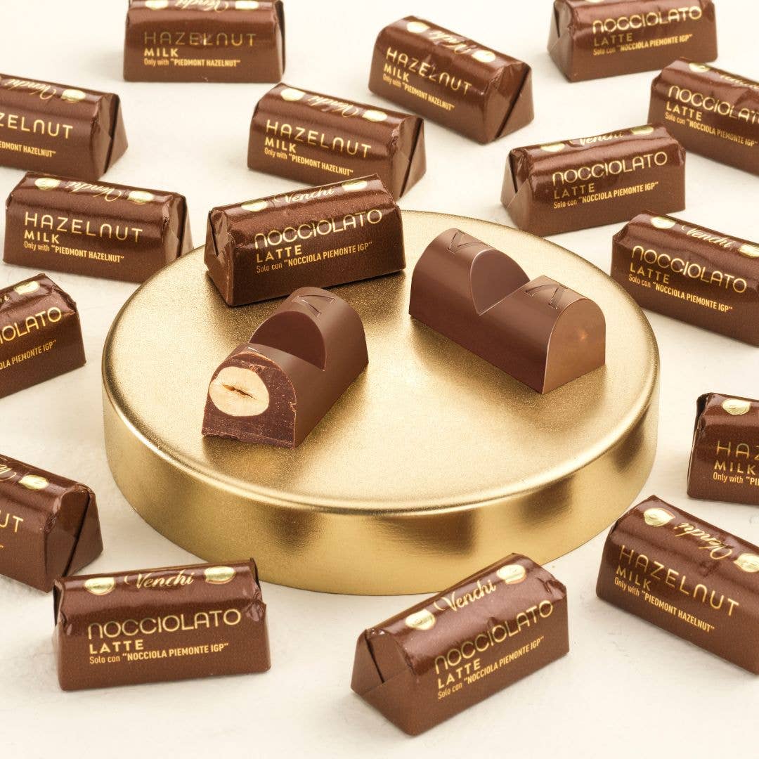 Whole Hazelnut & Milk Chocolate Ingots - Italian Gourmet