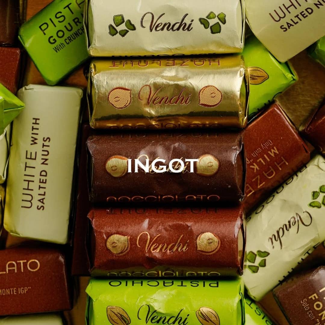 Whole Hazelnut & Milk Chocolate Ingots - Italian Gourmet