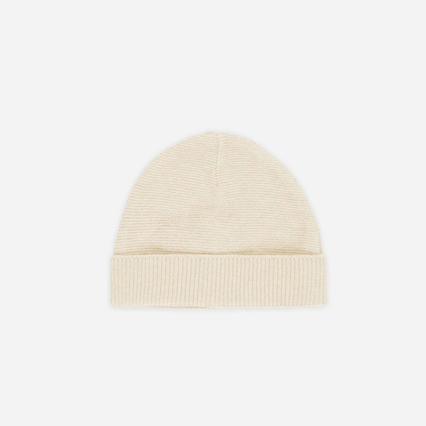 Gentle Cotton Neutral Knit Baby Beanie