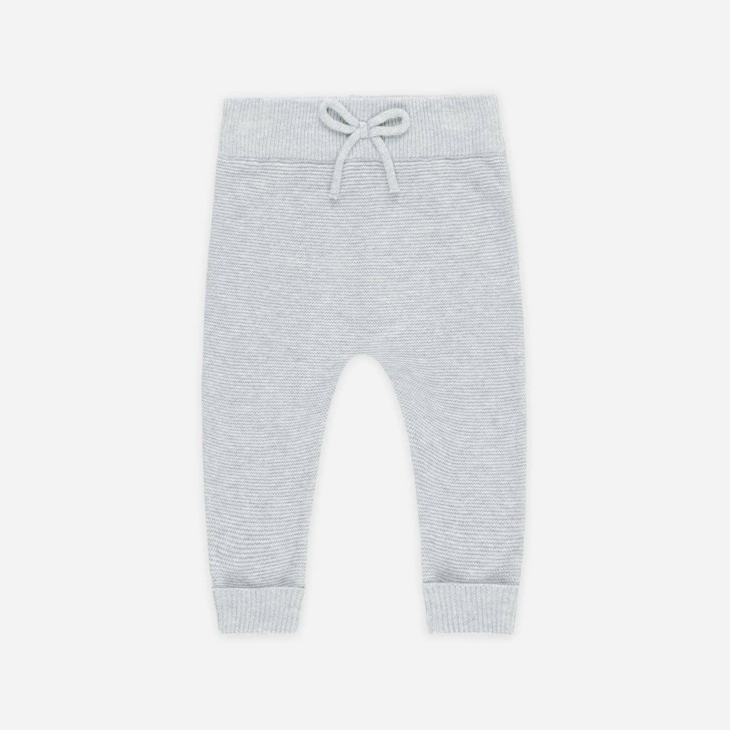 Baby & Toddler 2-Piece Dusty blue Fine Knit Sweater and Ribbed Pant Set