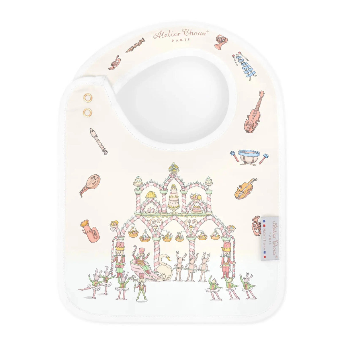 Satin bib – Opera