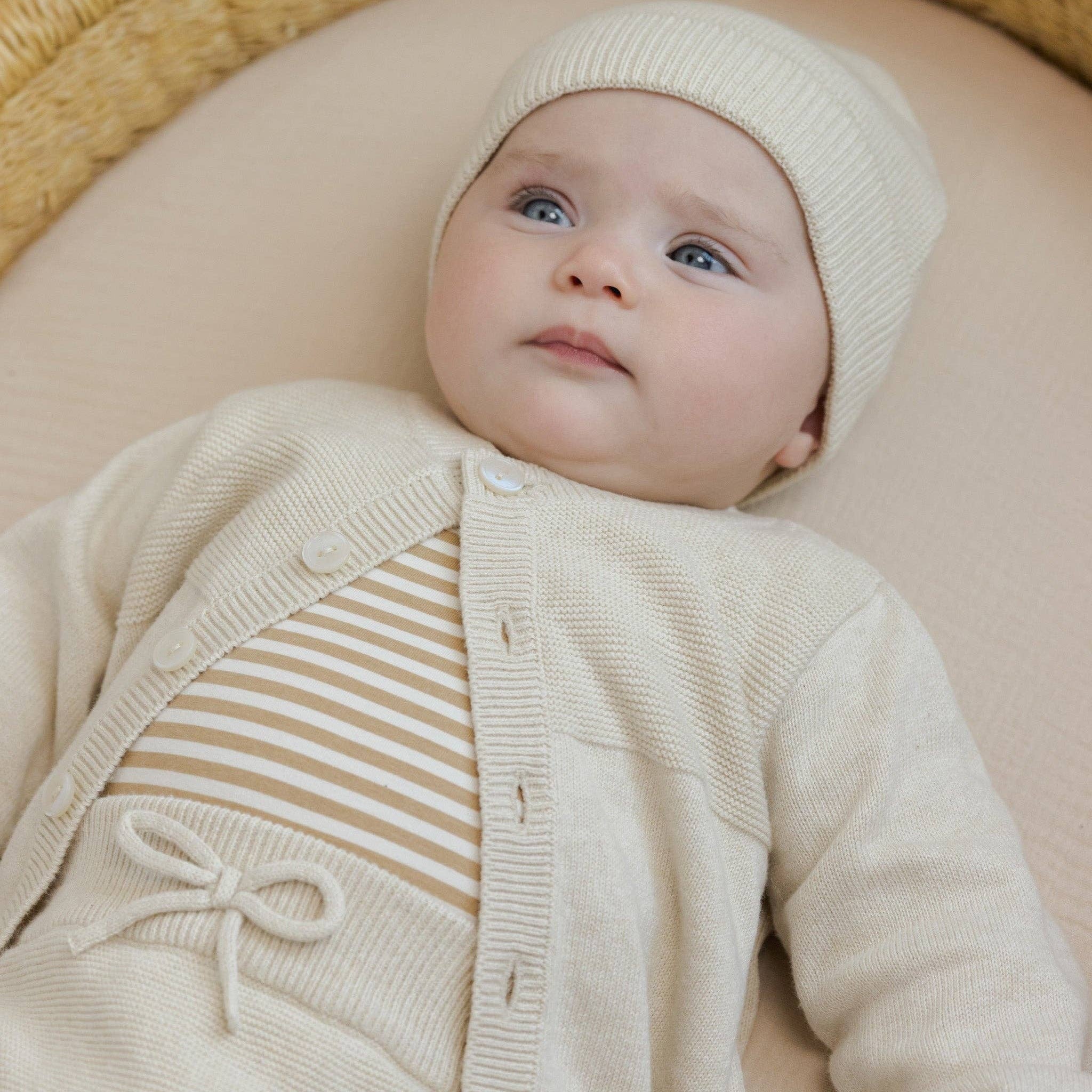 Baby 2-Piece Cream Fine-Knit Set