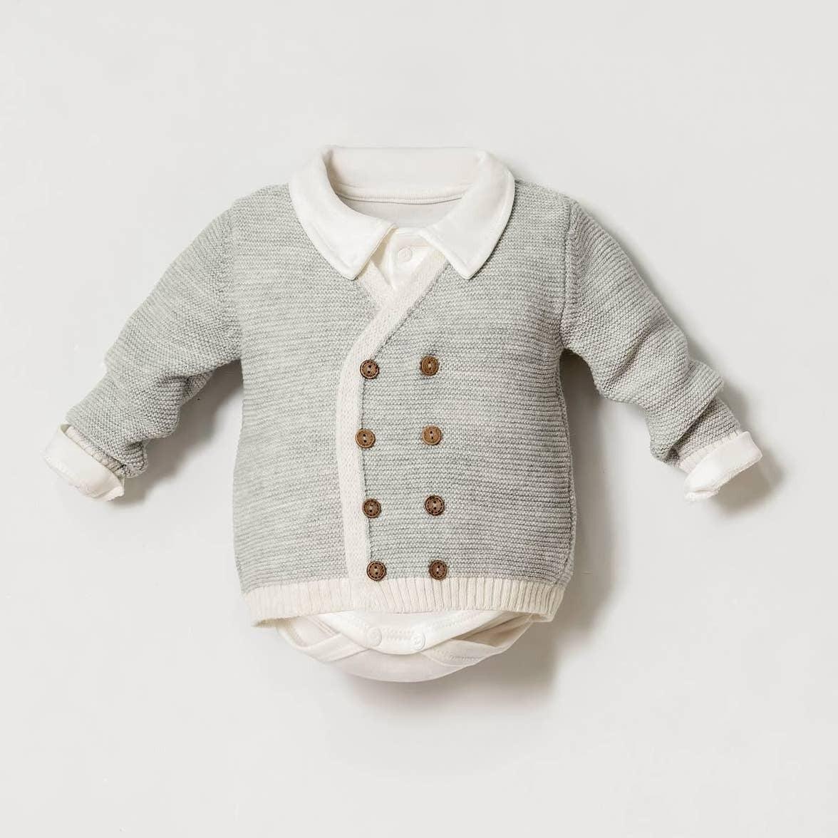 3 Piece Baby Gray Suit