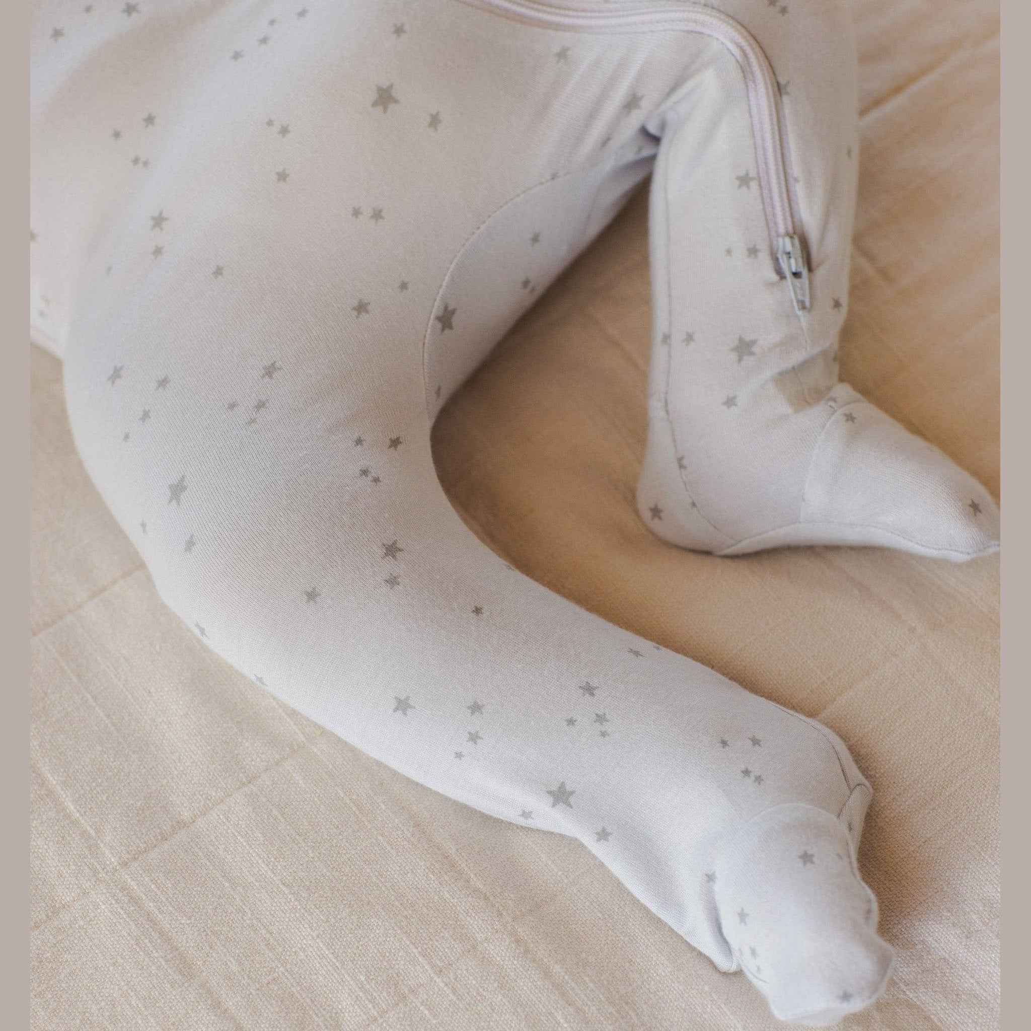 Organic Cotton Baby Zip Footie Fog