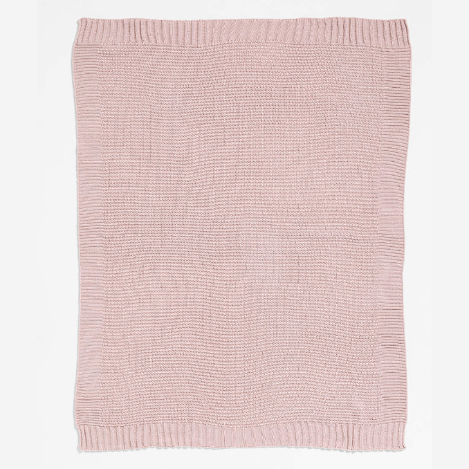 Cream Soft Cotton Bubble Knit Baby Stroller Blanket