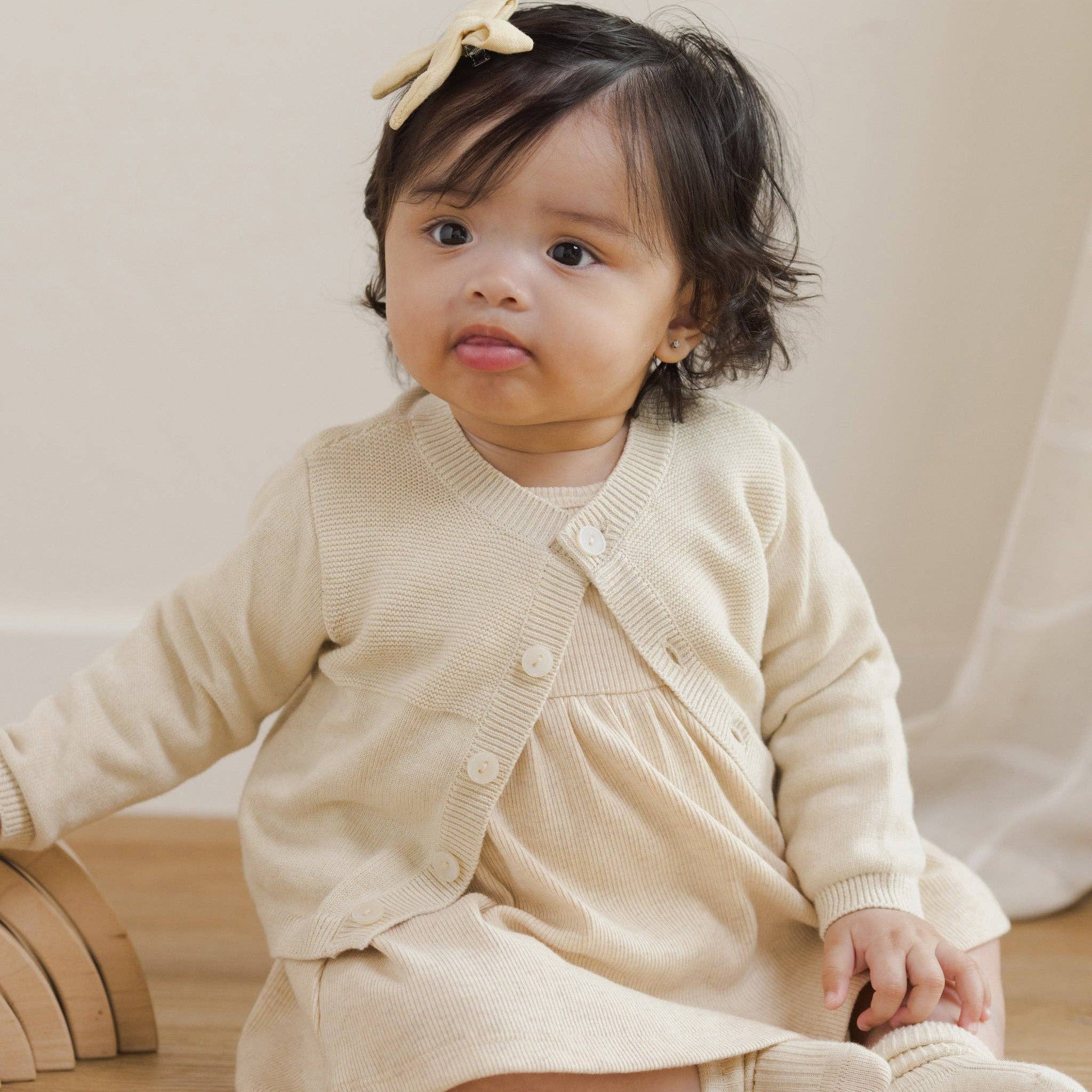 Baby 2-Piece Cream Fine-Knit Set