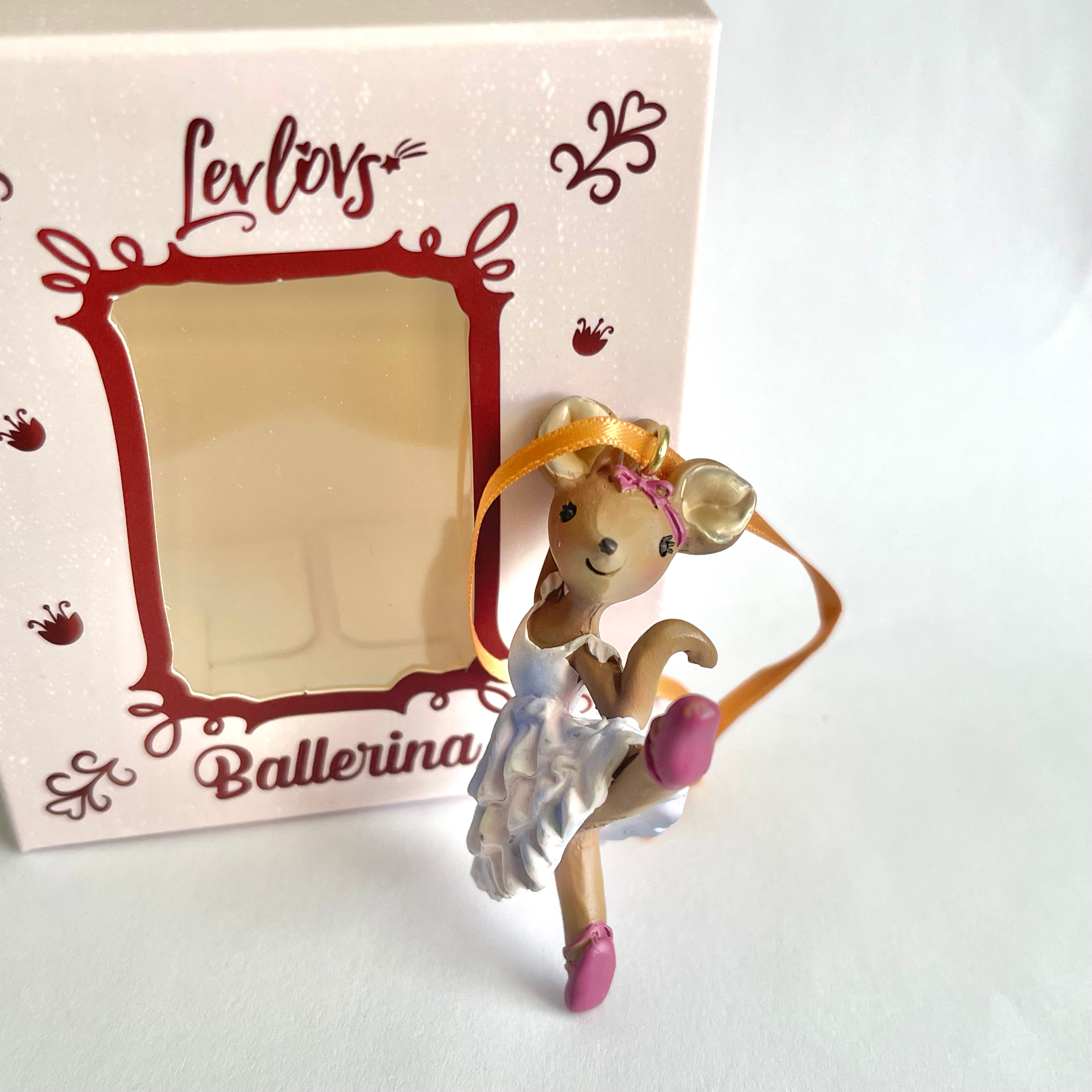 Ballerina Mouse Christmas Ornament